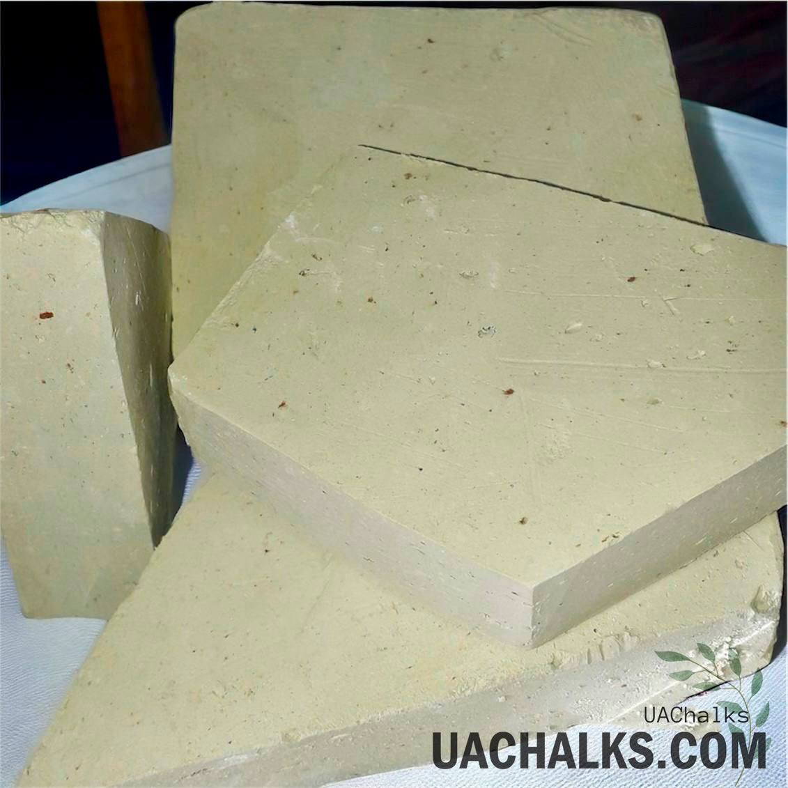 SAWN CLAY PLATES Yellow Luchik