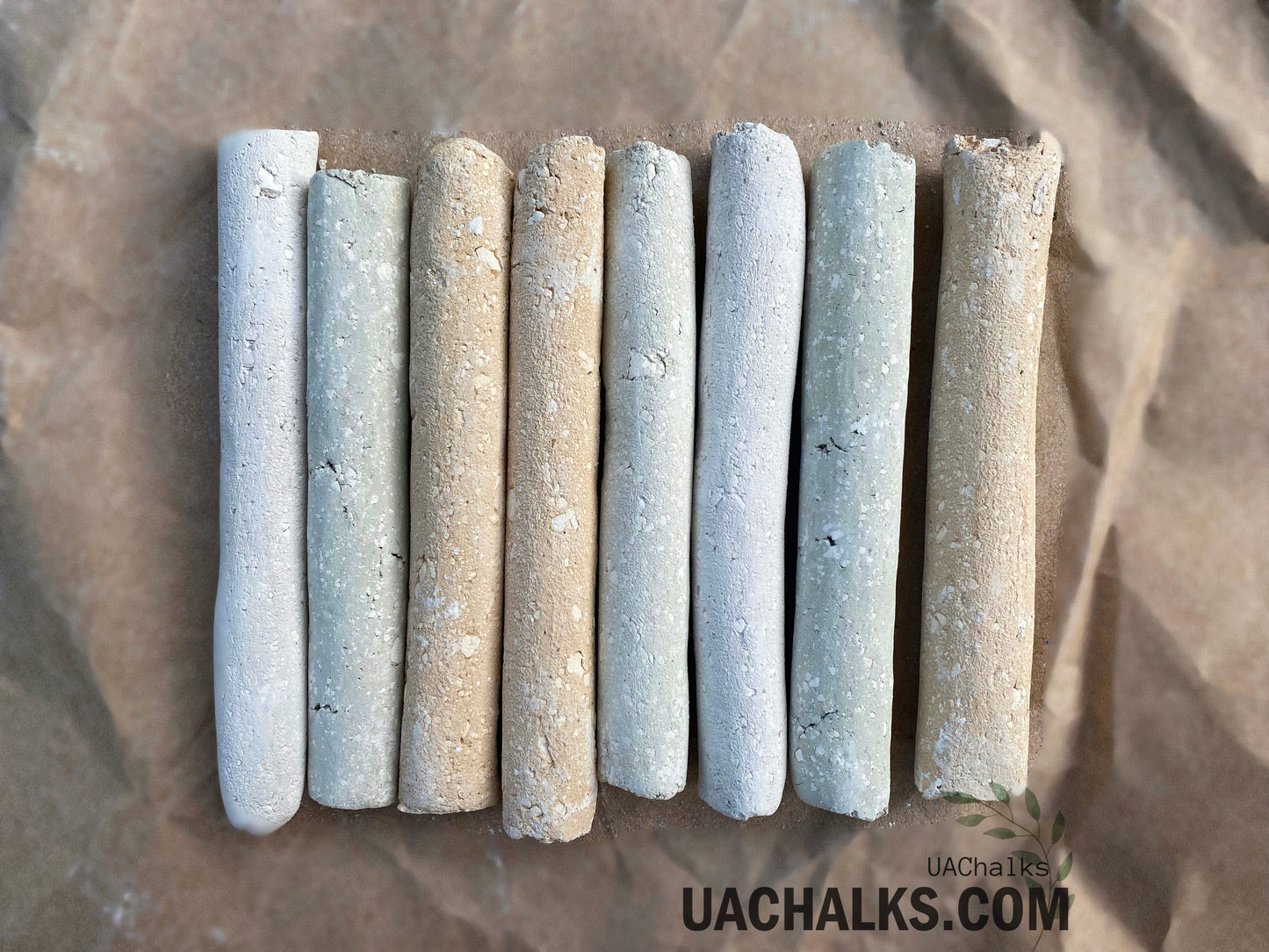 Assorted Clay+Chalk(2in1) pressed sticks